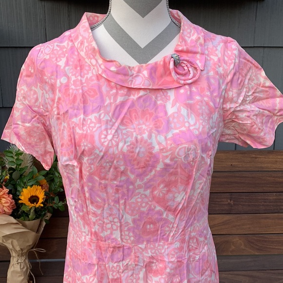 Gorgeous True Vintage Paisley Frock XL - Picture 3 of 9